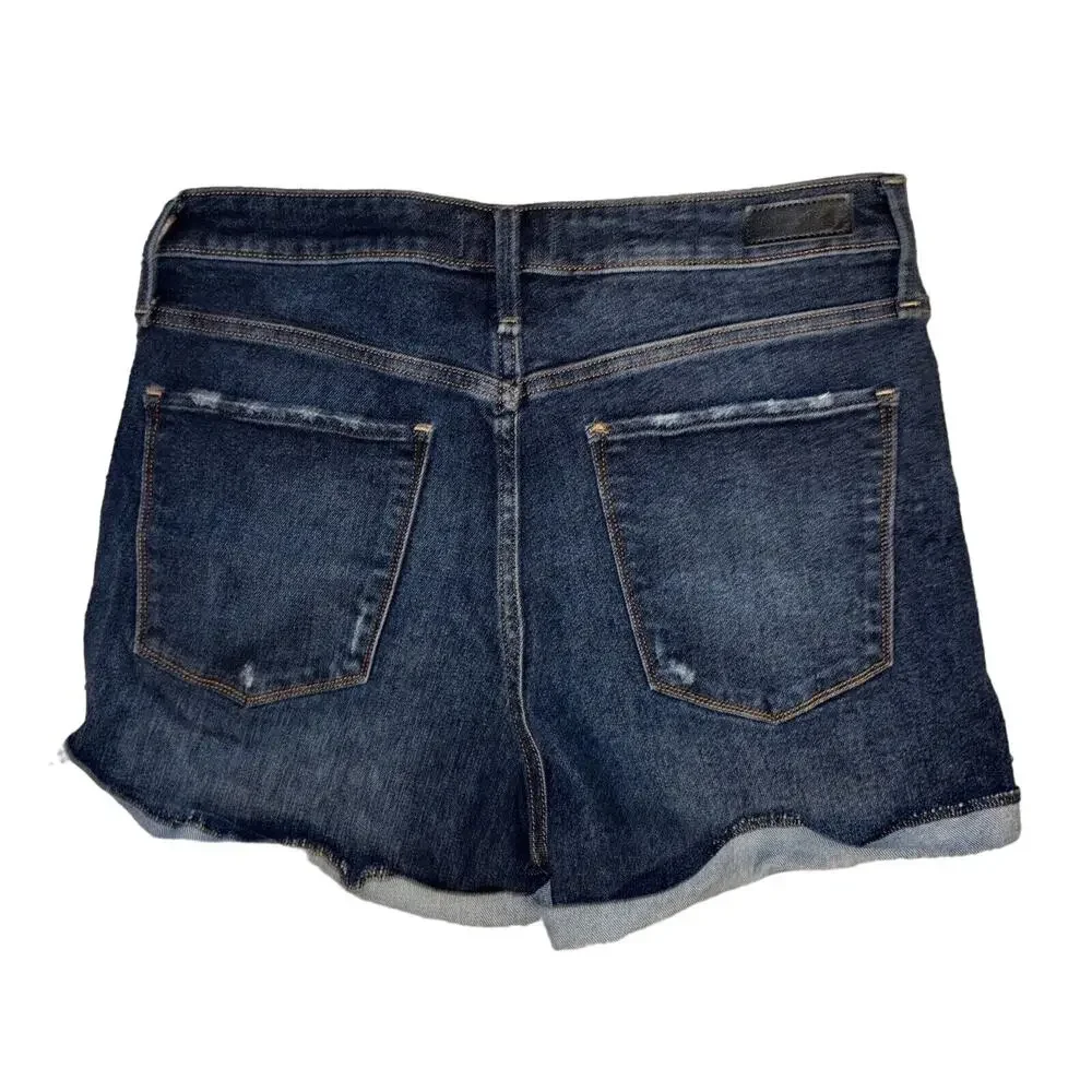 Abercrombie & Fitch Simone High Rise Short Size 29 / 8 Distressed Denim Jean EUC